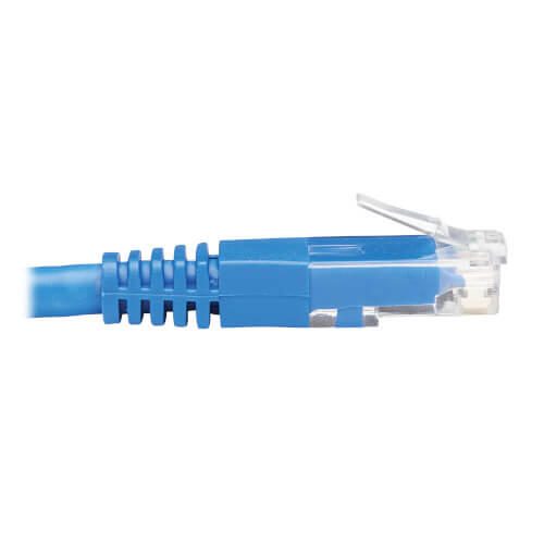 Eaton Tripp Lite Series Down-Angle Cat6 Gigabit Molded UTP Ethernet Kabel (RJ45 Right-Angle Down M zu RJ45 M), Blue, 15 ft. (4.57 m)