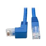 Eaton Tripp Lite Series Down-Angle Cat6 Gigabit Molded UTP Ethernet Kabel (RJ45 Right-Angle Down M zu RJ45 M), Blue, 3 ft. (0.91 m)