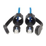 Eaton Tripp Lite Series Industrial Cat6 UTP Ethernet Kabel (RJ45 Stecker/Stecker), 100W PoE, CMR-LP, IP68, Blue, 10 ft. (3.05 m)