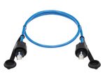 Eaton Tripp Lite Series Industrial Cat6 UTP Ethernet Kabel (RJ45 Stecker/Stecker), 100W PoE, CMR-LP, IP68, Blue, 3 ft. (0.91 m)