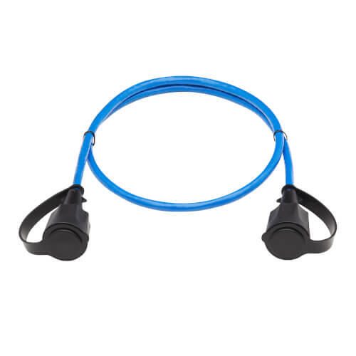 Eaton Tripp Lite Series Industrial Cat6 UTP Ethernet Kabel (RJ45 Stecker/Stecker), 100W PoE, CMR-LP, IP68, Blue, 3 ft. (0.91 m)