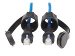 Eaton Tripp Lite Series Industrial Cat6 UTP Ethernet Kabel (RJ45 Stecker/Stecker), 100W PoE, CMR-LP, IP68, Blue, 33 ft. (10.05 m)