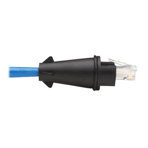 Eaton Tripp Lite Series Industrial Cat6 UTP Ethernet Kabel (RJ45 Stecker/Stecker), 100W PoE, CMR-LP, IP68, Blue, 33 ft. (10.05 m)