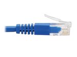 Eaton Tripp Lite Series Left-Angle Cat6 Gigabit Molded Slim UTP Ethernet Kabel (RJ45 Left-Angle M zu RJ45 M), Blue, 10 ft. (3.05 m)