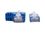 Eaton Tripp Lite Series Left-Angle Cat6 Gigabit Molded UTP Ethernet Kabel (RJ45 Left-Angle M zu RJ45 M), Blue, 1 ft. (0.31 m)