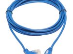 Eaton Tripp Lite Series Right-Angle Cat6 Gigabit Molded Slim UTP Ethernet Kabel (RJ45 Right-Angle M zu RJ45 M), Blue, 10 ft. (3.05 m)