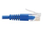 Eaton Tripp Lite Series Right-Angle Cat6 Gigabit Molded Slim UTP Ethernet Kabel (RJ45 Right-Angle M zu RJ45 M), Blue, 2 ft. (0.61 m)