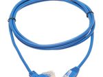 Eaton Tripp Lite Series Right-Angle Cat6 Gigabit Molded Slim UTP Ethernet Kabel (RJ45 Right-Angle M zu RJ45 M), Blue, 5 ft. (1.52 m)