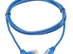 Eaton Tripp Lite Series Right-Angle Cat6 Gigabit Molded Slim UTP Ethernet Kabel (RJ45 Right-Angle M zu RJ45 M), Blue, 7 ft. (2.13 m)