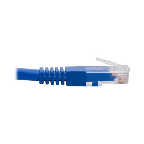 Eaton Tripp Lite Series Right-Angle Cat6 Gigabit Molded UTP Ethernet Kabel (RJ45 Right-Angle M zu RJ45 M), Blue, 1 ft. (0.31 m)