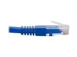 Eaton Tripp Lite Series Right-Angle Cat6 Gigabit Molded UTP Ethernet Kabel (RJ45 Right-Angle M zu RJ45 M), Blue, 1 ft. (0.31 m)