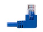 Eaton Tripp Lite Series Right-Angle Cat6 Gigabit Molded UTP Ethernet Kabel (RJ45 Right-Angle M zu RJ45 M), Blue, 1 ft. (0.31 m)