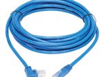 Eaton Tripp Lite Series Right-Angle Cat6 Gigabit Molded UTP Ethernet Kabel (RJ45 Right-Angle M zu RJ45 M), Blue, 15 ft. (4.57 m)