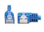 Eaton Tripp Lite Series Right-Angle Cat6 Gigabit Molded UTP Ethernet Kabel (RJ45 Right-Angle M zu RJ45 M), Blue, 15 ft. (4.57 m)