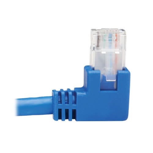 Eaton Tripp Lite Series Right-Angle Cat6 Gigabit Molded UTP Ethernet Kabel (RJ45 Right-Angle M zu RJ45 M), Blue, 15 ft. (4.57 m)