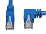 Eaton Tripp Lite Series Right-Angle Cat6 Gigabit Molded UTP Ethernet Kabel (RJ45 Right-Angle M zu RJ45 M), Blue, 3 ft. (0.91 m)