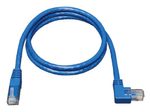 Eaton Tripp Lite Series Right-Angle Cat6 Gigabit Molded UTP Ethernet Kabel (RJ45 Right-Angle M zu RJ45 M), Blue, 3 ft. (0.91 m)