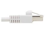 Eaton Tripp Lite Series Safe-IT Cat6a 10G Snagless Antibacterial S/FTP Ethernet Kabel (RJ45 Stecker/Stecker), PoE, White, 25 ft. (7.62 m)