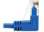 Eaton Tripp Lite Series Up/Down-Angle Cat6 Gigabit Molded Slim UTP Ethernet Kabel (RJ45 Up-Angle M zu RJ45 Down-Angle M), Blue, 1 ft. (0.31 m)