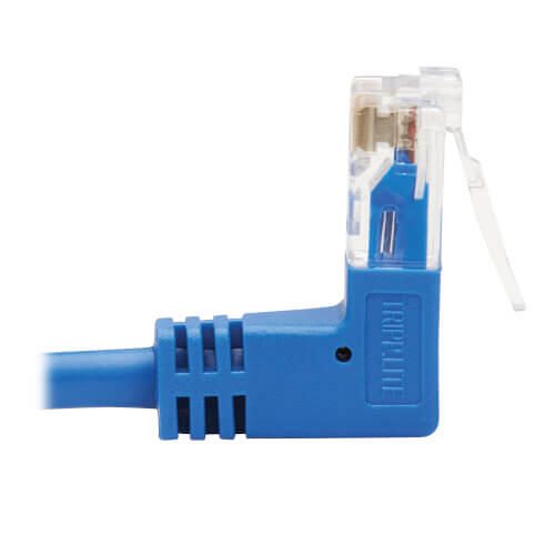 Eaton Tripp Lite Series Up/Down-Angle Cat6 Gigabit Molded Slim UTP Ethernet Kabel (RJ45 Up-Angle M zu RJ45 Down-Angle M), Blue, 1 ft. (0.31 m)