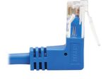 Eaton Tripp Lite Series Up/Down-Angle Cat6 Gigabit Molded Slim UTP Ethernet Kabel (RJ45 Up-Angle M zu RJ45 Down-Angle M), Blue, 1 ft. (0.31 m)