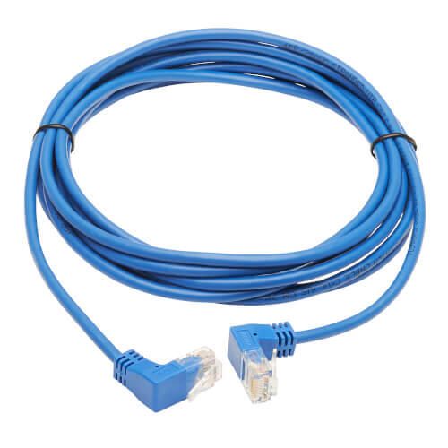 Eaton Tripp Lite Series Up/Down-Angle Cat6 Gigabit Molded Slim UTP Ethernet Kabel (RJ45 Up-Angle M zu RJ45 Down-Angle M), Blue, 10 ft. (3.05 m)