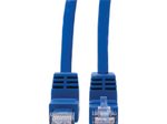 Eaton Tripp Lite Series Up/Down-Angle Cat6 Gigabit Molded UTP Ethernet Kabel (RJ45 Up-Angle M zu RJ45 Down-Angle M), Blue, 1 ft. (0.31 m)