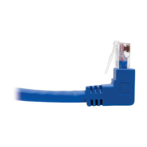 Eaton Tripp Lite Series Up/Down-Angle Cat6 Gigabit Molded UTP Ethernet Kabel (RJ45 Up-Angle M zu RJ45 Down-Angle M), Blue, 1 ft. (0.31 m)