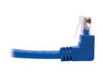 Eaton Tripp Lite Series Up/Down-Angle Cat6 Gigabit Molded UTP Ethernet Kabel (RJ45 Up-Angle M zu RJ45 Down-Angle M), Blue, 1 ft. (0.31 m)
