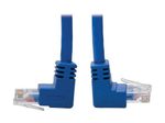Eaton Tripp Lite Series Up/Down-Angle Cat6 Gigabit Molded UTP Ethernet Kabel (RJ45 Up-Angle M zu RJ45 Down-Angle M), Blue, 3 ft. (0.91 m)