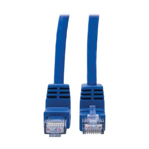 Eaton Tripp Lite Series Up/Down-Angle Cat6 Gigabit Molded UTP Ethernet Kabel (RJ45 Up-Angle M zu RJ45 Down-Angle M), Blue, 3 ft. (0.91 m)