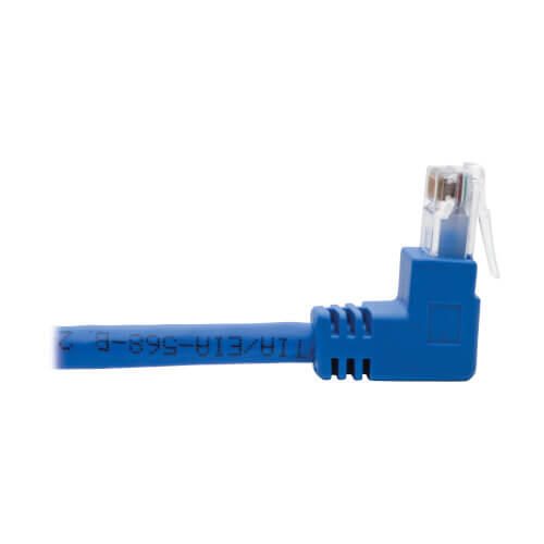 Eaton Tripp Lite Series Up/Down-Angle Cat6 Gigabit Molded UTP Ethernet Kabel (RJ45 Up-Angle M zu RJ45 Down-Angle M), Blue, 3 ft. (0.91 m)