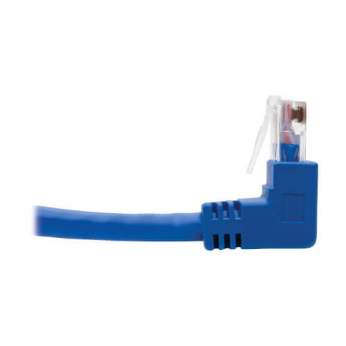 Eaton Tripp Lite Series Up/Down-Angle Cat6 Gigabit Molded UTP Ethernet Kabel (RJ45 Up-Angle M zu RJ45 Down-Angle M), Blue, 3 ft. (0.91 m)