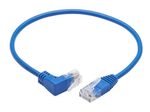 Eaton Tripp Lite Series Up-Angle Cat6 Gigabit Molded Slim UTP Ethernet Kabel (RJ45 Right-Angle Up M zu RJ45 M), Blue, 1 ft. (0.31 m)
