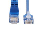 Eaton Tripp Lite Series Up-Angle Cat6 Gigabit Molded Slim UTP Ethernet Kabel (RJ45 Right-Angle Up M zu RJ45 M), Blue, 1 ft. (0.31 m)