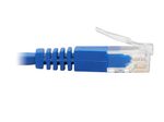 Eaton Tripp Lite Series Up-Angle Cat6 Gigabit Molded Slim UTP Ethernet Kabel (RJ45 Right-Angle Up M zu RJ45 M), Blue, 1 ft. (0.31 m)