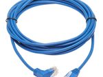 Eaton Tripp Lite Series Up-Angle Cat6 Gigabit Molded Slim UTP Ethernet Kabel (RJ45 Right-Angle Up M zu RJ45 M), Blue, 10 ft. (3.05 m)