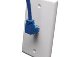 Eaton Tripp Lite Series Up-Angle Cat6 Gigabit Molded UTP Ethernet Kabel (RJ45 Right-Angle Up M zu RJ45 M), Blue, 10 ft. (3.05 m)