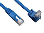 Eaton Tripp Lite Series Up-Angle Cat6 Gigabit Molded UTP Ethernet Kabel (RJ45 Right-Angle Up M zu RJ45 M), Blue, 10 ft. (3.05 m)