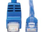Eaton Tripp Lite Series Up-Angle Cat6 Gigabit Molded UTP Ethernet Kabel (RJ45 Right-Angle Up M zu RJ45 M), Blue, 15 ft. (4.57 m)