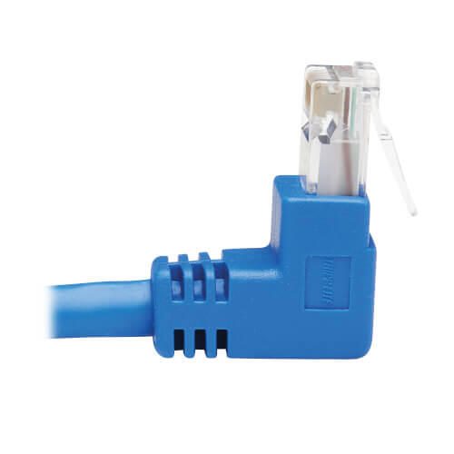 Eaton Tripp Lite Series Up-Angle Cat6 Gigabit Molded UTP Ethernet Kabel (RJ45 Right-Angle Up M zu RJ45 M), Blue, 15 ft. (4.57 m)