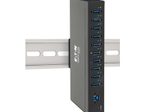 Eaton Tripp Lite Series 10-Port Industrial-Grade USB 3.0 SuperSpeed Hub - 20 kV ESD Immunity, Metal Housing, Mountable