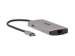 Eaton Tripp Lite Series 3-Port USB-C Hub - USB 3.2 Gen 1, 3 USB-A Ports, GbE, Thunderbolt 3, 100W PD Charging, Aluminum Housing