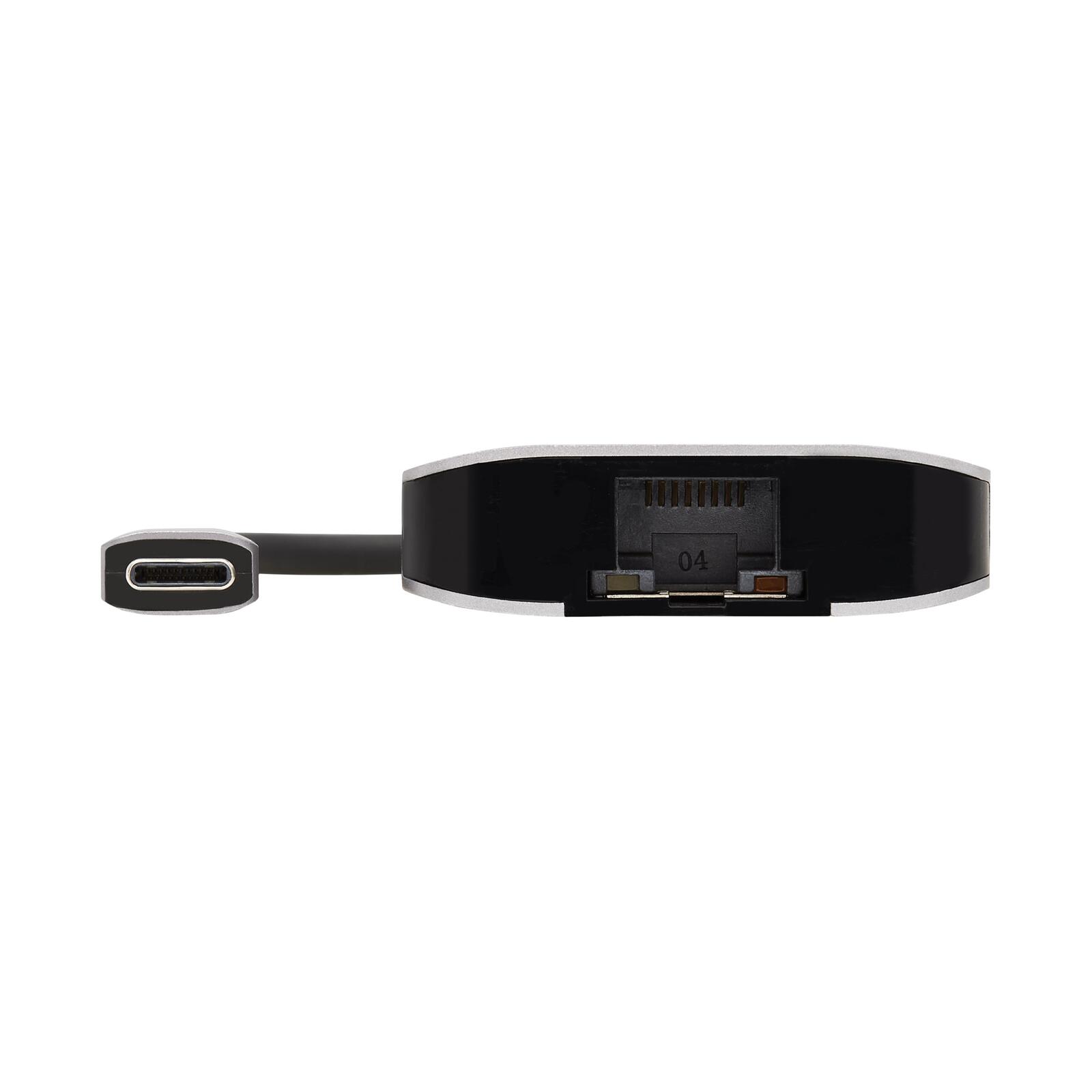 Eaton Tripp Lite Series 3-Port USB-C Hub - USB 3.2 Gen 1, 3 USB-A Ports, GbE, Thunderbolt 3, 100W PD Charging, Aluminum Housing