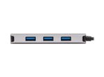 Eaton Tripp Lite Series 3-Port USB-C Hub - USB 3.2 Gen 1, 3 USB-A Ports, GbE, Thunderbolt 3, 100W PD Charging, Aluminum Housing