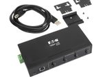 Eaton Tripp Lite Series 4-Port Industrial-Grade USB 2.0 Hub - 15 kV ESD Immunity, Metal Housing, Wall/DIN Mountable