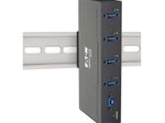 Eaton Tripp Lite Series 4-Port Industrial-Grade USB 3.0 SuperSpeed Hub - 20 kV ESD Immunity, Metal Housing, Mountable