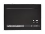 Eaton Tripp Lite Series 4-Port USB-A Mini Hub - USB 3.2 Gen 1, International Plug Adapters