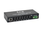 Eaton Tripp Lite Series 7-Port Industrial-Grade USB 2.0 Hub - 15 kV ESD Immunity, Metal Housing, Mountable