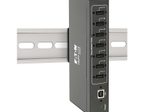 Eaton Tripp Lite Series 7-Port Industrial-Grade USB 2.0 Hub - 15 kV ESD Immunity, Metal Housing, Wall/DIN Mountable